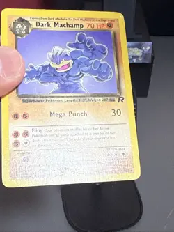 Pokemon Card Dark Machamp 27/82 Team Rocket Non Holo WOTC Played 2 - Image 4