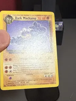 Pokemon Card Dark Machamp 27/82 Team Rocket Non Holo WOTC Played 2 - Image 5