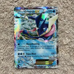 Pokemon Greninja EX XY20 Black Star Promo Half Art Rare Card NM Condition - Image 1