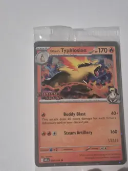 Destined Rivals STAFF card Promo Pokemon 4 Cards In Sealed Pack Pokemon - Image 2