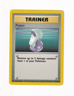 Potion 94/102 Base Set Unlimited Pokemon Card WOTC Vintage Moderately Played MP - Image 1
