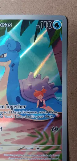 Pokemon TCG Misty's Lapras Holo Card 194/182 Sv10: Destined Rivals. - Image 3