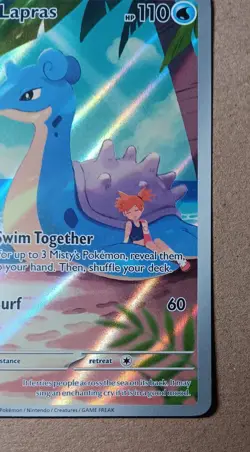 Pokemon TCG Misty's Lapras Holo Card 194/182 Sv10: Destined Rivals. - Image 4