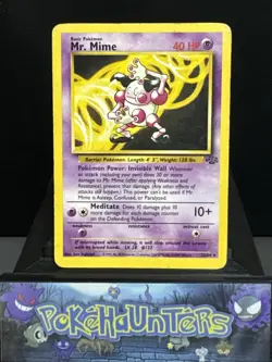 Pokemon Card Mr. Mime 22/64 WOTC Jungle Rare Non Holo Played - Image 1