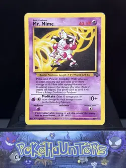Pokemon Card Mr. Mime 22/64 WOTC Jungle Rare Non Holo Played - Image 1