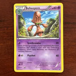 Beheeyem 56/101 Non Holo Rare Noble Victories Pokemon Card - Image 1