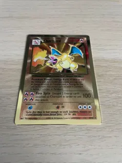 Pokemon Card Charizard 4/102 Metal Gold Ultra Premium Collection Celebrations NM - Image 1