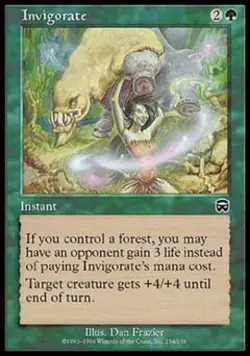 Invigorate - Medium Play MTG Mercadian Masques - Image 1