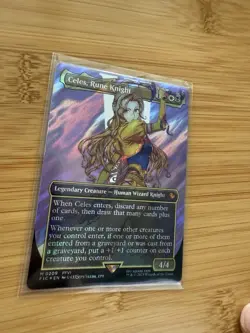 Celes, Rune Knight (Borderless Surge Foil) Commander: Final Fantasy #209 NM MTG - Image 1