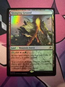 Stomping Ground Edge of Eternities Foil Magic MTG NM Shock Land - Image 1