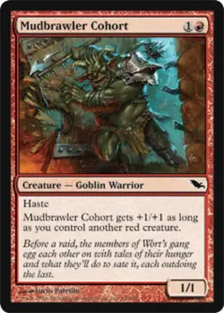 Mudbrawler Cohort -Foil Light Play MTG Shadowmoor - Image 1