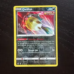 Qwilfish 101/198 Pokemon Chilling Reign Sword & Shield Reverse Holo Common NM - Image 1