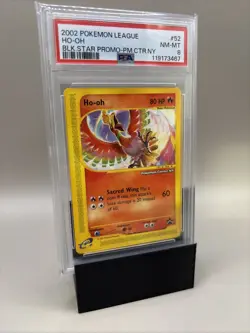 Ho-Oh #052 Pokemon Center NY 2002 League PSA 8 Graded Black Star Slab - Image 3