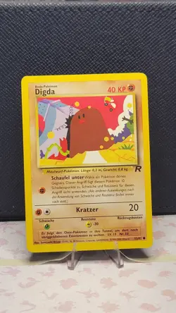 2000 Pokemon Team Rocket German Diglett #52/82 - Image 1