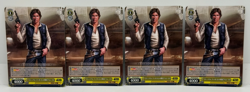 Han Solo X4 Star Wars Trading Card Weiss Schwarz SW/S49-007 R - Image 1