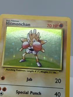 Hitmonchan 7/102 / 1999 Base Set Holo Rare Pokemon Card NM/Mint - Image 5