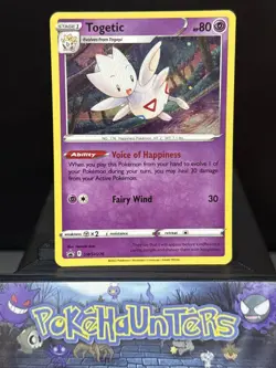 Pokemon Card Togetic SWSH276 Black Star Promo Holo HD SWIRL Near Mint - Image 1