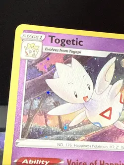 Pokemon Card Togetic SWSH276 Black Star Promo Holo HD SWIRL Near Mint - Image 3