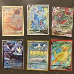 Pokemon Card Lot Of 6 Full Art V And Vmax With Dragonite Nm Condition - Image 1