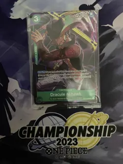 ONE PIECE CARD ENGLiSH- CCG TCG- IB- DRACULE MIHAWK ST12-003 SR Alt Art Promo - Image 1