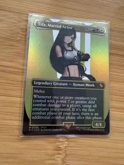 MTG Magic Final Fantasy Borderless Foil Cloud Midgar, Tifa Martial Artist & More - Image 3