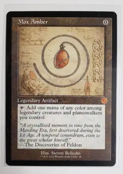 MTG Magic the Gathering Mox Amber 98 2022 Black Card English - Image 1