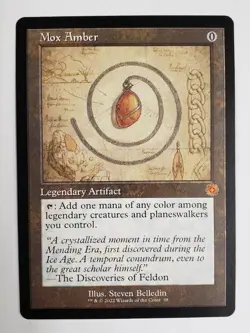 MTG Magic the Gathering Mox Amber 98 2022 Black Card English - Image 2