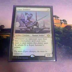 MTG Magic the Gathering Esper Sentinel 012/303 Foil 2021 English - Image 1