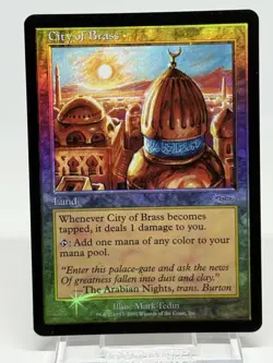 MTG Magic the Gathering City of Brass Foil 2001 English - Image 1