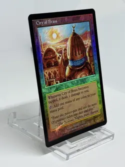 MTG Magic the Gathering City of Brass Foil 2001 English - Image 2