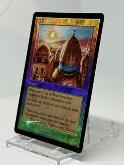 MTG Magic the Gathering City of Brass Foil 2001 English - Image 3