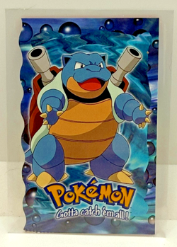 BLASTOISE #09 TOPPS POKEMON DIE CUT EMBOSSED crimp error - Image 1