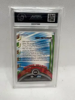 Ash Ketchum 2000 Topps Pokemon TV Animation Series 2 #HV1 AGS 8.5 foil - Image 2