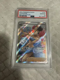 2021 Sword & Shield Battle Styles #165 Phoebe Battle Styles Pokemon PSA 10 - Image 1