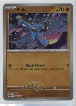 Riolu Poke Ball Foil Pokemon Prismatic Evolutions PRE #050 - Image 1