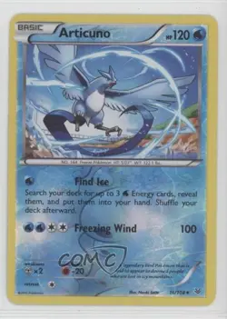 Articuno Reverse Foil Pokemon XY Roaring Skies #16 - Image 1