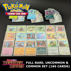 Pokemon Destined Rivals - Complete Holo Rare/Uncommon/Common Set (165 Cards) - Image 1