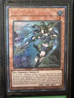 YuGiOh MISPRINT Neptabyss The Atlantean Prince RA03-EN013 1st edition NAME SHIFT - Image 1