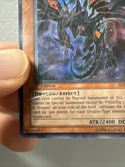 Yugioh / Red Eyes Darkness Dragon / SD1-EN001 / Ultra Rare / 1st Ed - Image 5