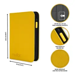 4 Pocket Trading Card Zip Binder, 160 cards, Premium Exo-Tec Album Material, ... - Image 2