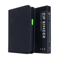4 Pocket Trading Card Zip Binder, 160 Cards, Premium Exo-Tec Album Material, ... - Image 1