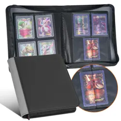 Toploader Binder - Holds 112 Top Loaders - 4 Pocket Trading Card Storage with... - Image 1