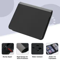 Toploader Binder - Holds 112 Top Loaders - 4 Pocket Trading Card Storage with... - Image 5