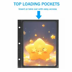 Card Binder for Jumbo/Oversized Cards, 80+ Pockets Card Storage Abulm with 40... - Image 2