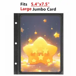 Card Binder for Jumbo/Oversized Cards, 80+ Pockets Card Storage Abulm with 40... - Image 3