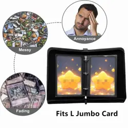 Card Binder for Jumbo/Oversized Cards, 80+ Pockets Card Storage Abulm with 40... - Image 4