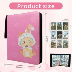 9 Pocket Card Binder - Premium Zip Trading Card Binder - 900 Double Sided Poc... - Image 2