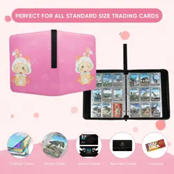 9 Pocket Card Binder - Premium Zip Trading Card Binder - 900 Double Sided Poc... - Image 5