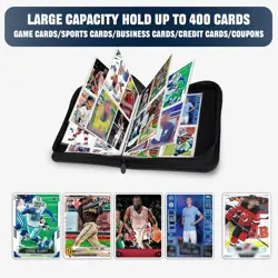 Sports Card Binder 4 Pocket Trading Card Binder 400 Pockets Double Sided Pock... - Image 3