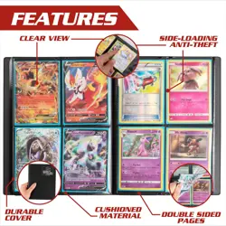 Monster 4 Pocket Trading Card Binder - Matte Sunflower Orange Album, Anti-The... - Image 3